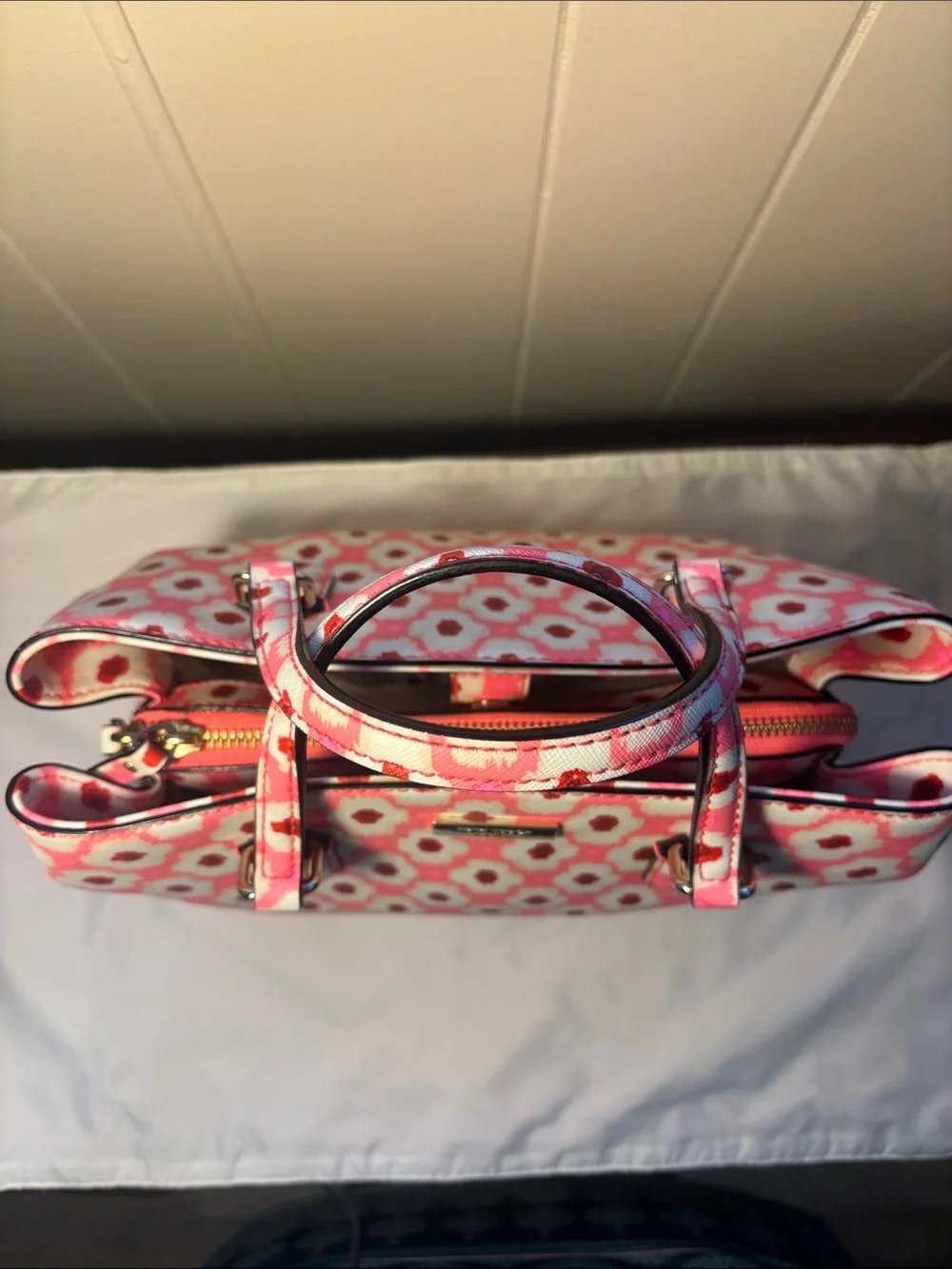 NWOT Kate Spade Laurel Way Evangelie Satchel - Ikat Posy PinK - Full Set!